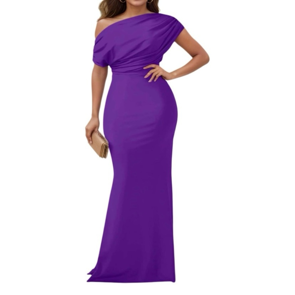New Women Large Formal Dresses for Women Elegant Off Shoulder Evening Party Gown